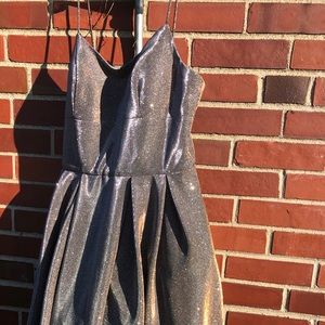 Sparkle tulle evening dress! Holographic dress